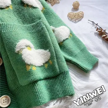 Sustorėti Džemperis Moterims Korėjos Drabužių Prarasti Siuvinėjimo Megztiniai Megztinis Atsitiktinis Didelis Kišenėje Plius Dydis Kailio Žiemos Negabaritinių Megztiniai