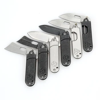 Swayboo Mini lauko sulankstomas peilis nerūdijančio plieno stonewashed key chain pakabukas pakabukas žirnių formos peilis