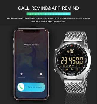 SYNOKE Smart Watch Vyrų IP68 Vandeniui 5ATM vyriški Žiūrėti Su Kraujo Spaudimo Matavimo Xfcs reloj inteligente hombre 2019