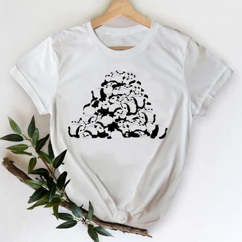T-marškinėliai Moterims 2021 Gyvūnų Lokys Mergina 90-ųjų Animacinių filmų Kawaii Drabužius Spausdinimas Grafinis Marškinėlius Viršuje Lady Spausdinti Moterų Tee Marškinėliai