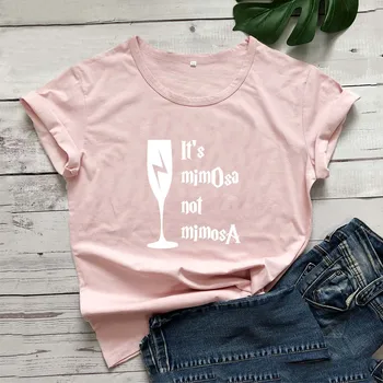 Tai Mimoza Ne Mimoza Juokingi Marškinėliai Moterims Vasaros trumpomis Rankovėmis Marškinėlius Moterims Medvilnės Marškinėliai Femme Juoda Camiseta Mujer T-shirt