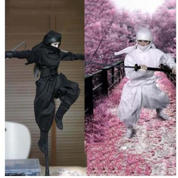 TDA-04 1/6 Masto Japonijos Moterų Ninja Drabužius Set White/Black Modelis-12 colių Veiksmų Skaičius, Kūno Priedų