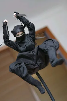 TDA-04 1/6 Masto Japonijos Moterų Ninja Drabužius Set White/Black Modelis-12 colių Veiksmų Skaičius, Kūno Priedų