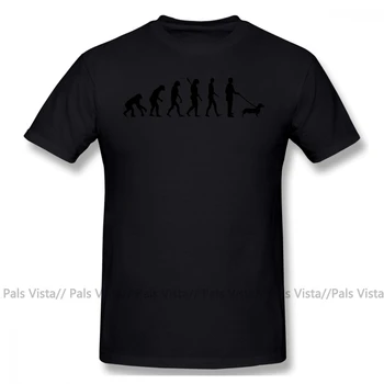 Teckel Marškinėliai Evoliucija Takso T-Shirt Vasaros Plius dydis Marškinėliai Spausdinami Mens 100 Medvilnės, trumpomis Rankovėmis, Juokinga Marškinėlius