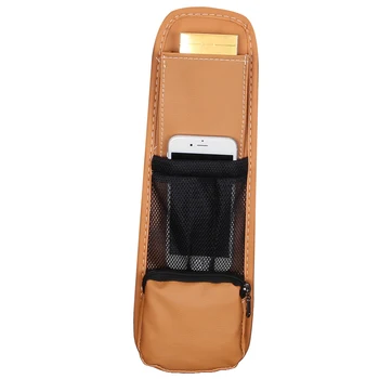 Telefono laikiklis, automobilinis telefonas maišelį automobilių saugojimo krepšys Automobilio sėdynės pusėje kabo krepšys saugojimo krepšys oda įvairenybės saugojimo universalus krepšys 5455