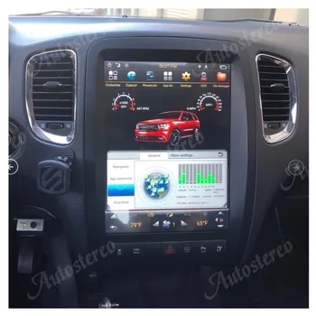 Tesla stiliaus Android8.1 4+64G automobilių GPS Navigacijos Dodge Durango 2012+Autostereo radijo magnetofonas headunit Multimedia player