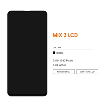 TFT Lcd Ekranas Xiaomi Mi MIX3 LCD Ekranas Jutiklinis Ekranas skaitmeninis keitiklis Pakeitimo Assesmbly Už Xiaomi Sumaišykite 3 MI SUMAIŠYKITE 3 LCD