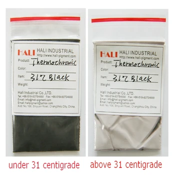 Thermochromic pigmentas,karštų jautrių pigmentų,temperatūra aktyvus pigmentas,spalva:juoda,įjungti temperatūra: + 15C,20C,31C,38C,45C....