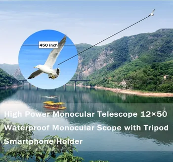 TOKOHANSUN 40x60 Zoom Mobiliojo ryšio Telefono Objektyvą Monokuliariniai taikymo Sritis Vandeniui Monokuliarai Teleskopas Su Apkaba ir Trikojis su IPhone