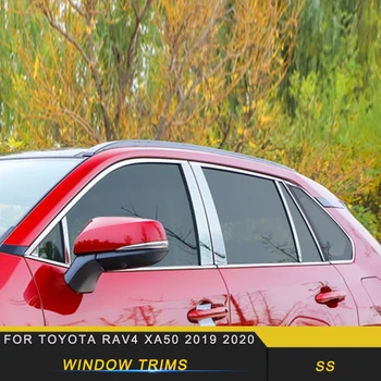Toyota Rav4 Rav 4 XA50 2019 2020 Automobilių Vartų, Durų, Langų Dangčio Rėmo Apdaila Lipdukas Pad 