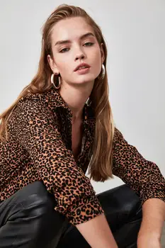 Trendyol Leopard Raštuotas Marškinėliai TWOAW20GO0520