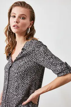 Trendyol Leopard Raštuotas Marškinėliai TWOAW20GO0520