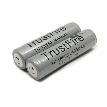 TrustFire TR 18650), 3,7 V 2400mAh Kamera, Žibintuvėlis, Žibintuvėlis Ličio-jonų Saugomų Baterijos 18650 Akumuliatoriai su PCB