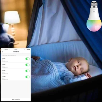 Tuya Lempa, Smart WiFi Lemputė E27 Suderinama Su Alexa 