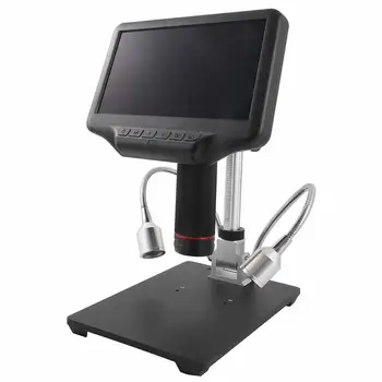TZT AD407 Andonstar Skaitmeninis Mikroskopas su HDMI Suderinamų 270X 4MP 3D Efektas Reguliuojamas Stendas, Monitorius 7