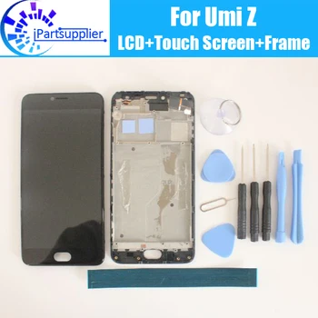 Umi Z LCD Ekranas+Touch Ekranas skaitmeninis keitiklis+Rėmo Surinkimas Originalus Naujas LCD + Touch skaitmeninis keitiklis skirtas Umidigi Z+Įrankiai