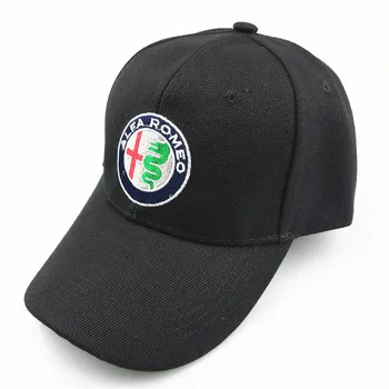 Unisex Medvilnės Automobilio logotipas rezultatų Beisbolo kepuraitę skrybėlė Alfa Romeo 159 147 156 giulietta 147 159 mito Motociklo ir Automobilio Stiliaus 1041
