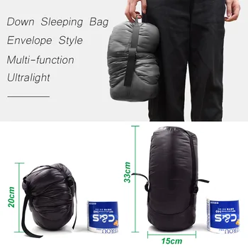 Universalus Ultralight Antis Žemyn miegmaišį Pėsčiųjų Nešiojamų Kompaktinių Turistinius Lauko Kempingas miegmaišį Suaugusiųjų