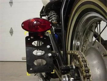 Universalūs Motociklo Pusėje Pritvirtinkite Aliuminio Lydinio Uodegos Šviesos Turėtojo+Motociklas Licenciją Plokštelės Laikiklis Variklio Priedai, dalys
