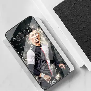 USAKPGRT SP7 Cristiano Ronaldo Telefono dėklas, Padengti Grūdinto Stiklo Samsung S20 Plius S7 S8 S9 S10 Plus Pastaba 8 9 10 Plius