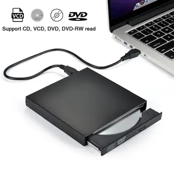 USB 2.0 Ratai Degiklis CD Išorinis DVD / CD Rašytojas, Išorinis DVD-ROM Optical Drive Stalinis Kompiuteris Nešiojamas