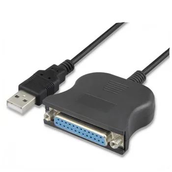 USB 2.0 Į DB25 Kabelis Spausdinti Keitiklio Kabelį, LPT USB, Adapteris, LPT Kabelį, LPT USB Kabelis, Juodos spalvos
