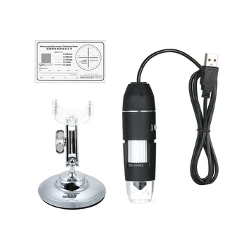 Usb mikroskopą, Reguliuojamas 1000X 1600X 8 LED Skaitmeninis Mikroskopas USB didinamasis stiklas Elektroninių Stereo USB Kamera Endoskopą su Stovu 8460