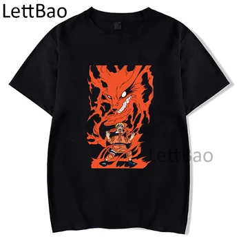 Uzumaki Naruto Anime T-shirts Kakashi Hatake Harajuku T-Shirt Vasaros Naujovė Grafinis Spausdinti Moterys Vyrams trumpomis Rankovėmis Unisex Viršuje Tee