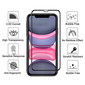 Už iphone11 Pro Max Apsauginis Stiklas Ant iphone, 11 xs 10 xr xs max Screen Protector i telefono ip 11max 11pro šarvai Nuotaika Glas
