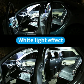 Už Mazda CX-9 CX9 2007 m. 2008 m. 2009 m. 2010 m. 2011 m. 2012 11pcs Automobilio Salono Šviesos Baltos LED Lemputės Komplektą Žemėlapis Dome Licencijos numerio ženklo apšvietimo Žibintas 601