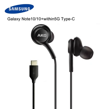 Už noto10 originalias Samsung ausines C tipo ausinių ausų ausinės mikrofono garsumą S10 pastaba 8 9 10 plius A70 A50 Huawei