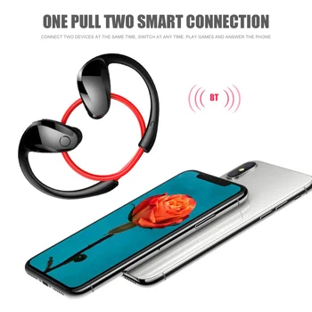 Už Xiaomi LG M10 Bluetooth 4.1 Binaural Belaidė laisvų Rankų įranga Magnetinių Telefono Ausinės Stereo Kabinti Sporto Lankelį Veikia Ausinių 49542