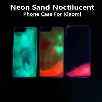 Už xiaomi Mi A3 cc9e A2 lite Neon Smėlio Noctilucent atveju redmi pastaba 8 7 5 pro saldainiai spalvos silikono šviesos dangtis 10086