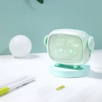 Vaikai Smart Miego Žadintuvas Vaikai Miega Mokymo LED Nakties Šviesos Žadintuvas Animacinių filmų Elektroninis Laikrodis