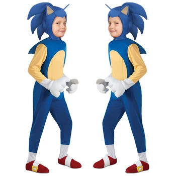 Vaikai Sonic the Hedgehog Cosplay Kostiumai Vaikams viso Kūno Karnavaliniai Kostiumai Helovinas Vaikų Dienos Veiklos Kostiumai C52K100