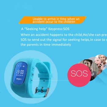 Vaikai Vaikų Berniukų, Mergaičių Anti-Lost Smart Žiūrėti GPS Nustatyti Trekerio SOS Skambutis Laikrodis