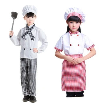 Vaikai, Virėjo Švarkas Pledas Kelnės Virėjas Vienodą Maisto Paslaugų Halloween Carnival 