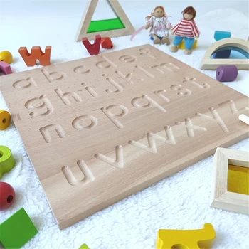 Vaikams Kūdikių Švietimo Žaislai, Medienos Abėcėlė Sekimo Valdybos Montessori Raidžių Medinės Raidės Žaidimą Žaislų Didmeninė Lašas Laivas