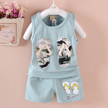 Vaikų drabužių rinkiniai vasaros 1-5 metų berniukų ir mergaičių drabužių Medvilnės korėjos Stiliaus vaikams drabužių rinkiniai 2 vnt kūdikių kostiumai rinkinys