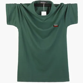 Vasaros 2021 Prekės ženklo Drabužių 5 Spalvos vyriški Marškinėliai Vyrams Mados Tshirts Fitneso Atsitiktinis Viršų Tees Kietas Grynos Medvilnės Dideli Ūgio 5xl 6xl