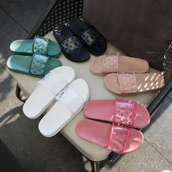 Vasaros sandalai, Šlepetės Bateliai Moteris 2020 kropkowany Skaidrios, atviros Kojų Fifo Aišku, Moterys Lauko Butas Paplūdimio Skaidrės