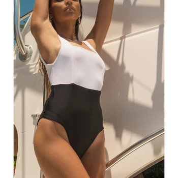 Vienos dalies maudymosi kostiumėlį Moterų 2020 M. Maudymosi kostiumai Seksualus Kratinys Maudymosi Kostiumas Moterims Plaukimo Paplūdimio Monokini Aukšto Juosmens Keltą