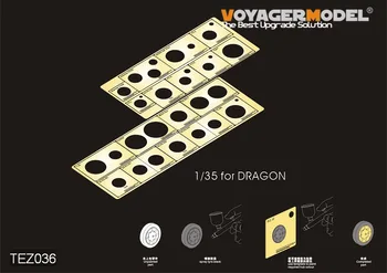 Voyager TEZ036 1/35 antrojo pasaulinio KARO AFV Kelių Ratų Stenciling Šablonai Dragon rinkinys