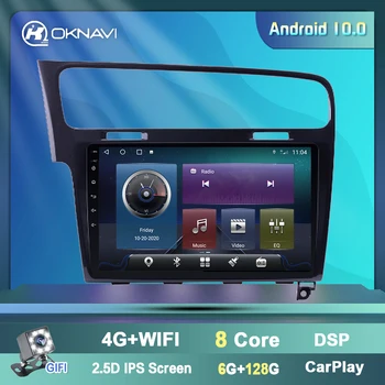VW-V Volkswagen-V Golf 7 Automobilis Radijo Android 9.0 10 Colių WIFI Bluetooth Multimedia Player 2013-2017 M. Nr. 2 din Dvd Siųsti Fotoaparatas