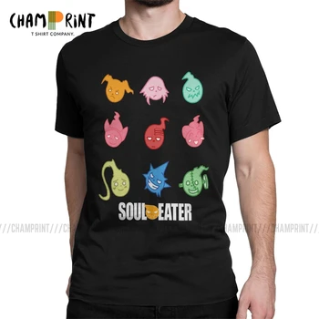Vyrai T-Shirt Soul Eater Gražina Mirties Vaikas Anime Naujovė, Medvilnės Marškinėliai Trumpomis Rankovėmis T Marškinėliai Apvalios Apykaklės Drabužių Spausdinimas