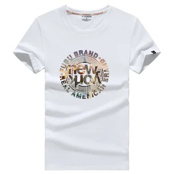 Vyriški T-shirt 2019 naujas medvilnės trumpas rankovėmis atspausdintas juokingi vyriški marškinėliai atsitiktinis O-kaklo laisvi vasarą, T-marškinėliai, vyriški marškinėliai T-shirt