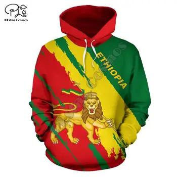 Vyrų, Moterų, Etiopija Visą spausdinti 3D Hoodies Juokinga šalies vėliava, Palaidinukė Mados Gobtuvu unisex liūtas Puloveris lašas laivybos 10479