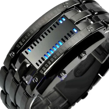 Vyrų, Moterų Kūrybos Prabanga, Skaitmeniniai LED Laikrodžiai, Apyrankės Data Dvejetainis Vandeniui 30m Karinės Elektronikos Laikrodis Relogio Mascul