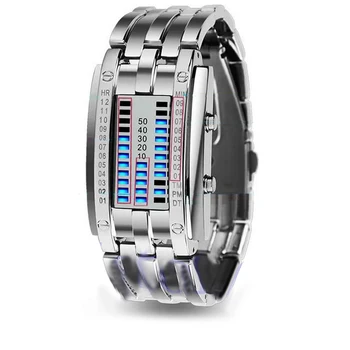 Vyrų, Moterų Kūrybos Prabanga, Skaitmeniniai LED Laikrodžiai, Apyrankės Data Dvejetainis Vandeniui 30m Karinės Elektronikos Laikrodis Relogio Mascul