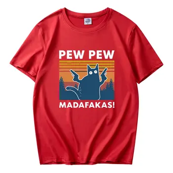 Vyrų, Moterų Universalus Pew Pew Madafakas Modelio Spausdinimo 2020 Metų Vasaros Mados marškinėliai Drabužių Gatvės Sporto Atsitiktinis marškinėliai
